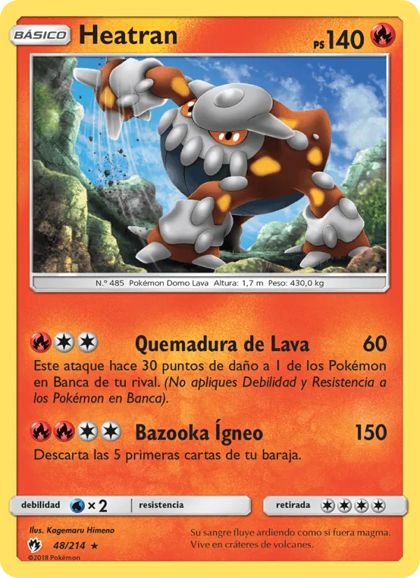 Heatran · Truenos Perdidos 48/214
