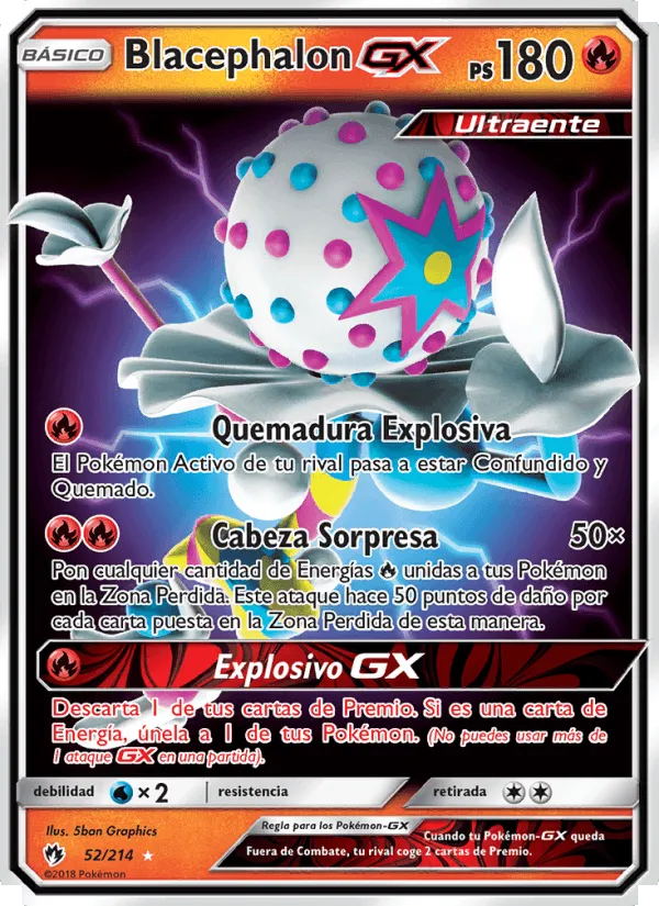 Blacephalon GX · Truenos Perdidos 52/214