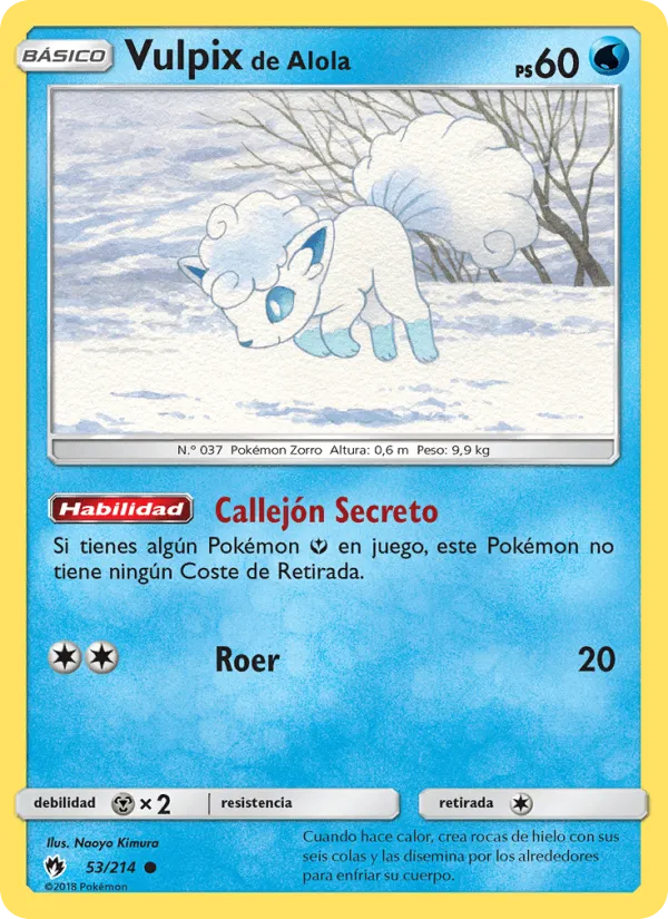 Vulpix de Alola · Truenos Perdidos 53/214