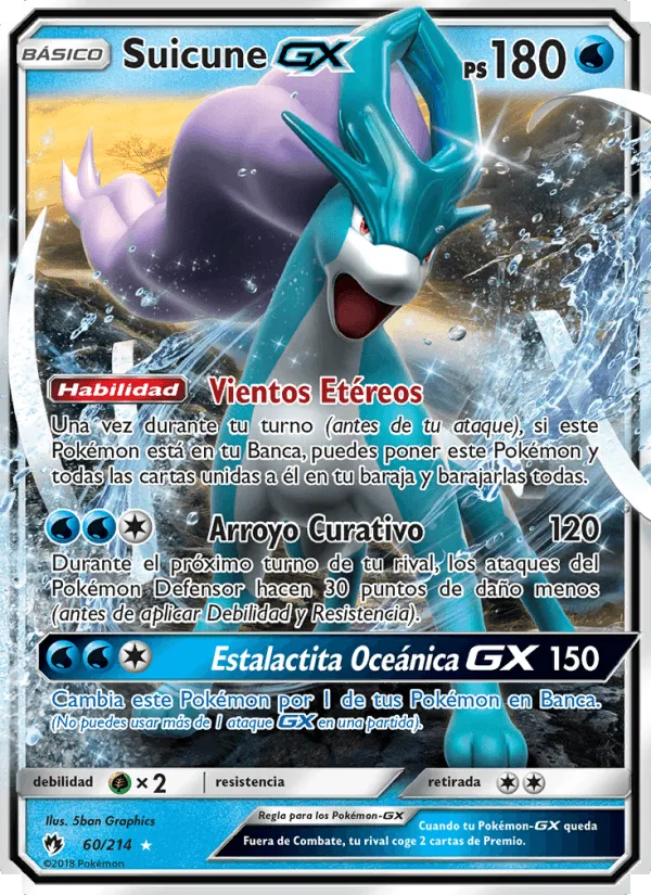 Suicune GX · Truenos Perdidos 60/214