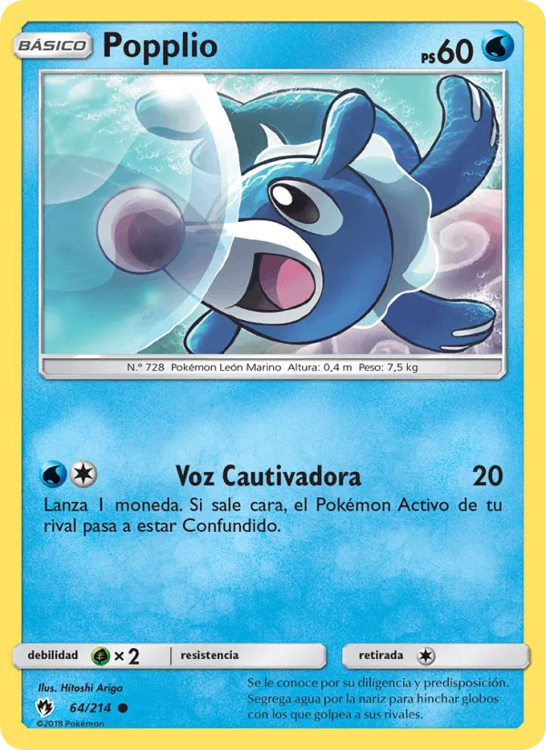 Popplio · Truenos Perdidos 64/214