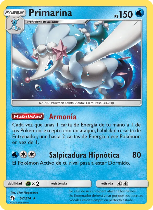 Primarina · Truenos Perdidos 67/214