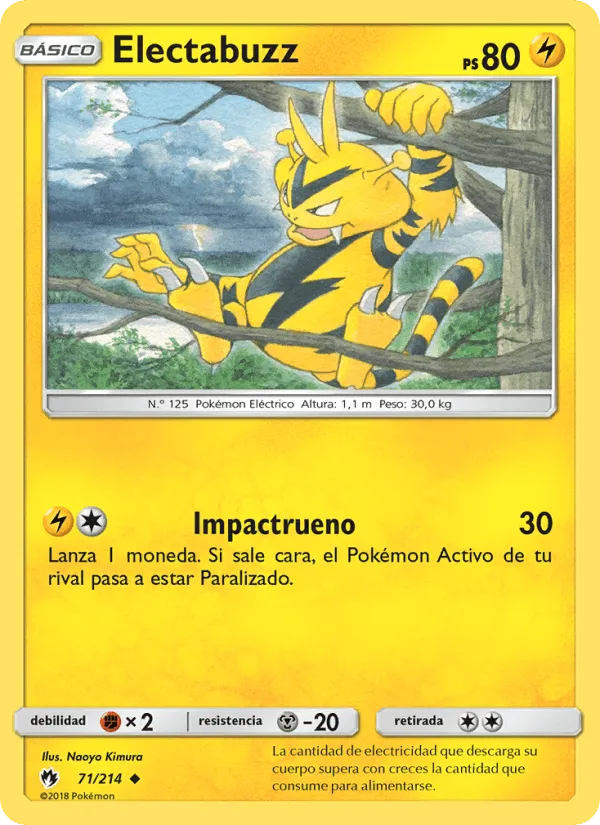 Electabuzz · Truenos Perdidos 71/214