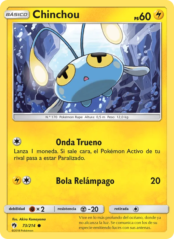 Chinchou · Truenos Perdidos 73/214