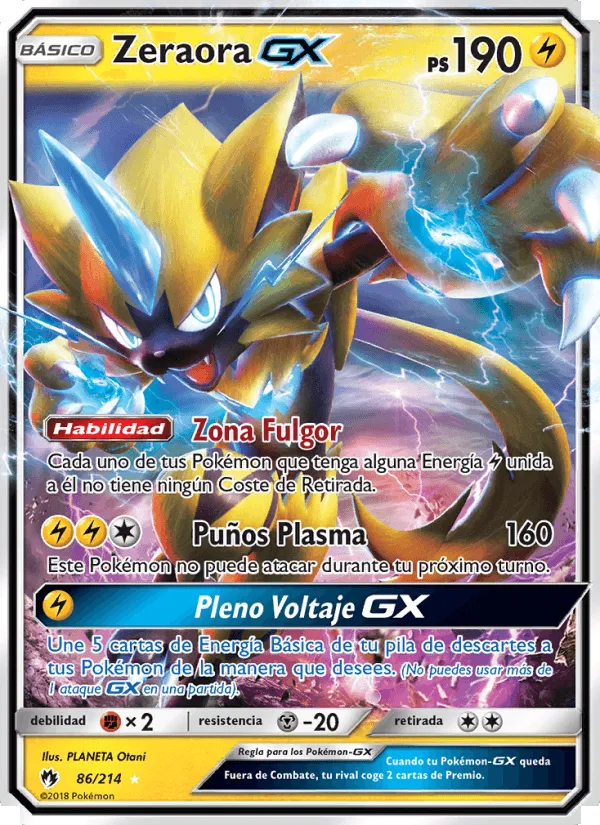 Zeraora GX · Truenos Perdidos 86/214