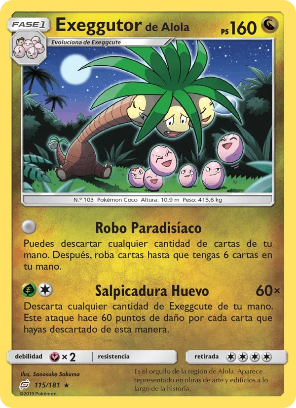 Exeggutor de Alola · Union de Aliados 115/181