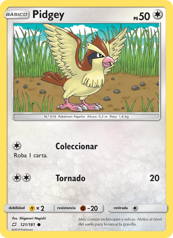 Pidgey · Union de Aliados 121/181
