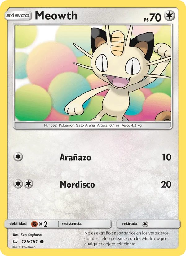 Meowth · Union de Aliados 125/181