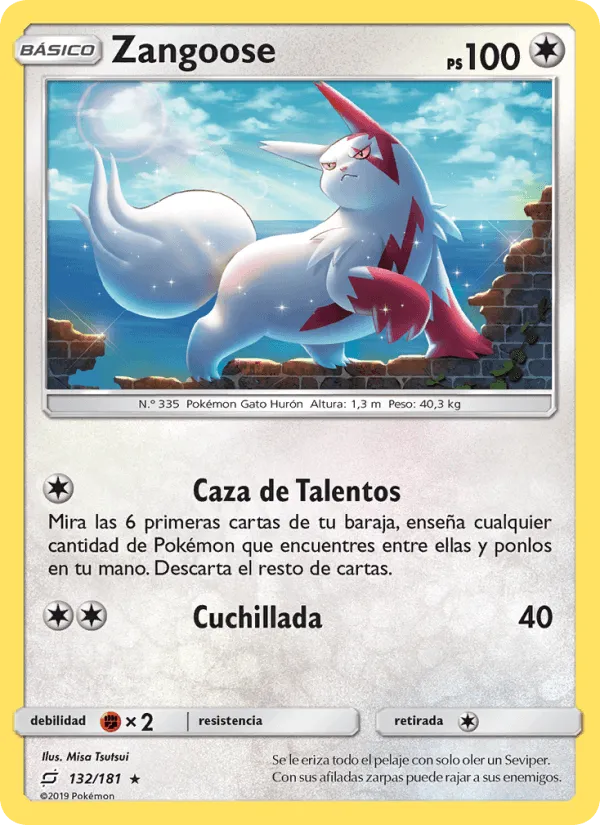 Zangoose · Union de Aliados 132/181