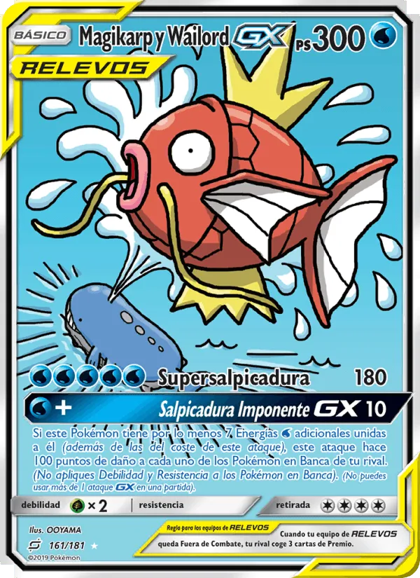 Magikarp y Wailord GX · Union de Aliados 161/181