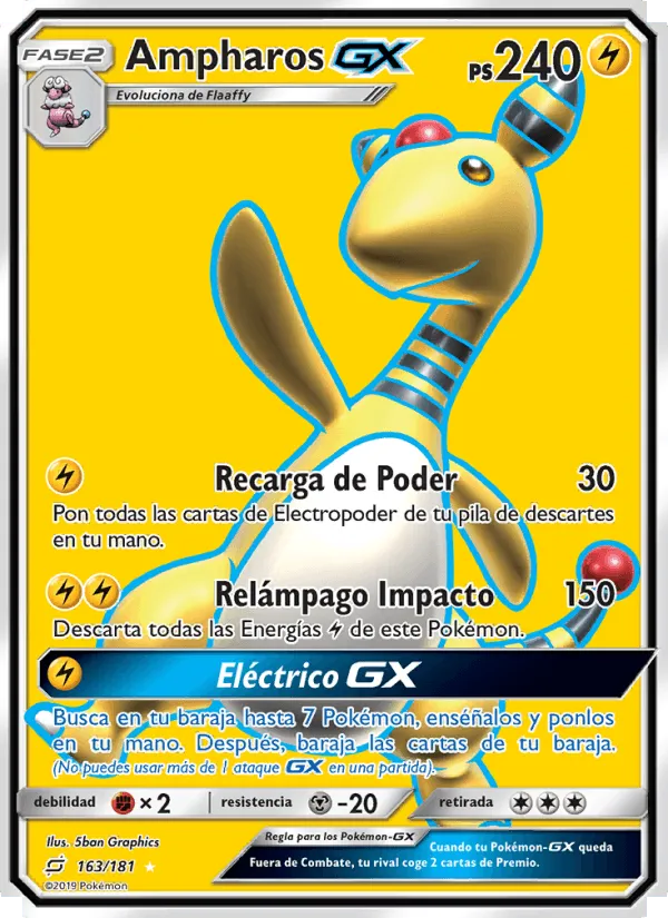 Ampharos GX · Union de Aliados 163/181