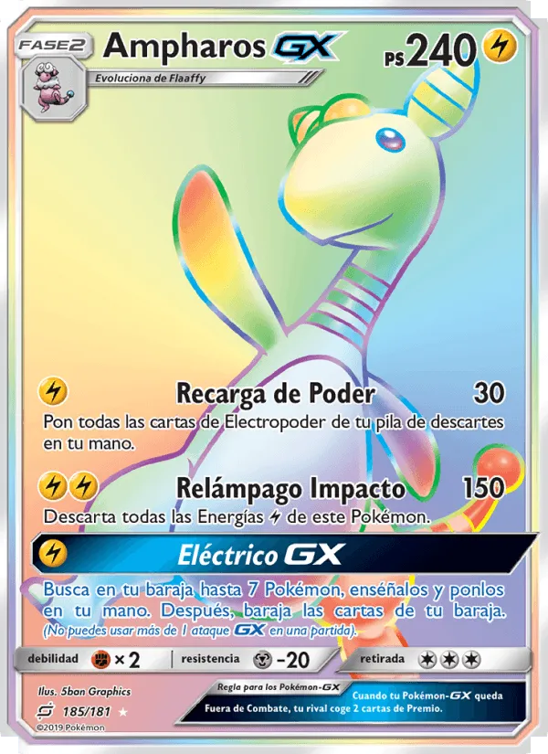Ampharos GX · Union de Aliados 185/181