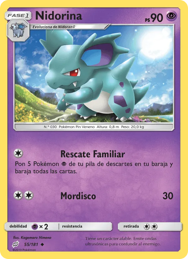 Nidorina · Union de Aliados 55/181