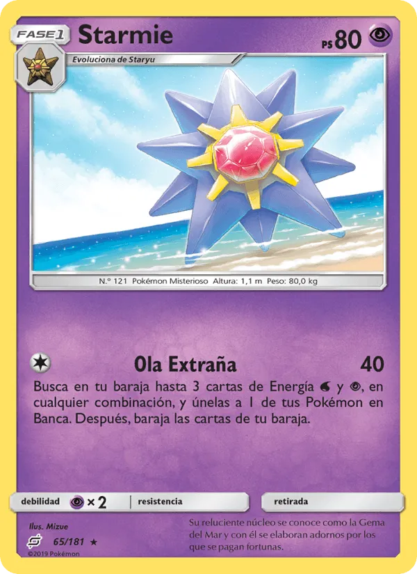 Starmie · Union de Aliados 65/181