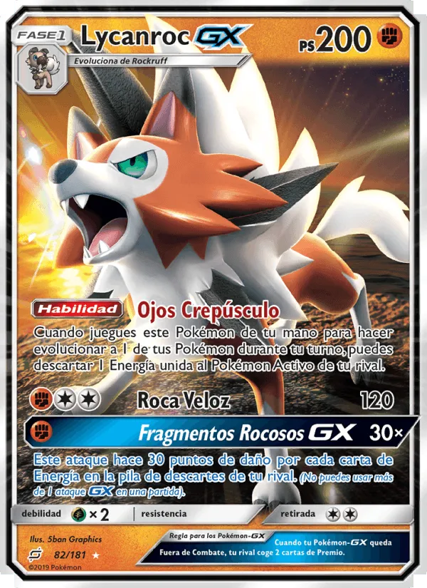 Lycanroc GX · Union de Aliados 82/181