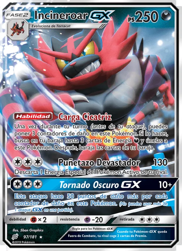 Incineroar GX · Union de Aliados 97/181