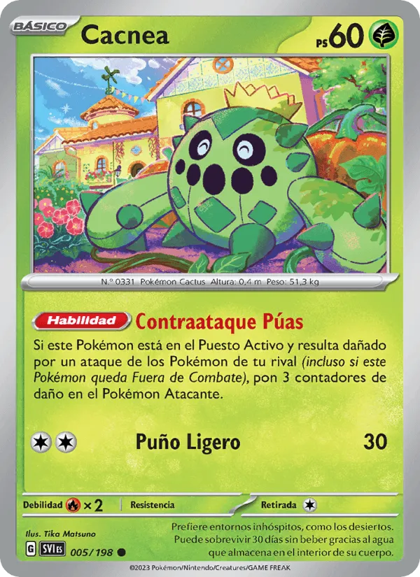 Cacnea · Escarlata y Púrpura 005/198