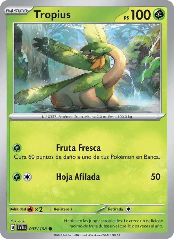 Tropius · Escarlata y Púrpura 007/198