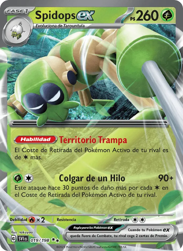 Spidops ex · Escarlata y Púrpura 019/198
