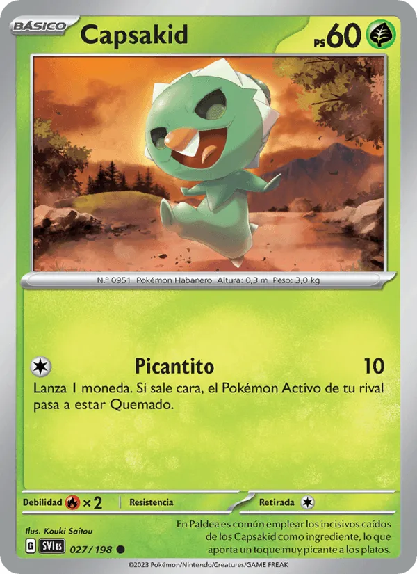 Capsakid · Escarlata y Púrpura 027/198