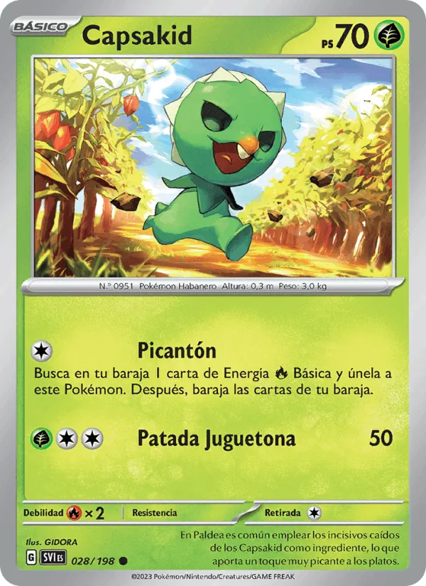 Capsakid · Escarlata y Púrpura 028/198