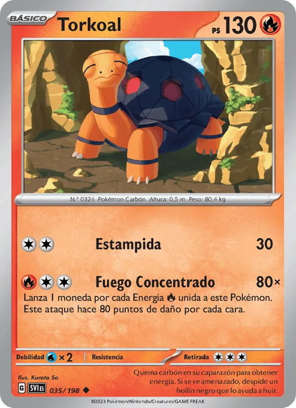Torkoal · Escarlata y Púrpura 035/198