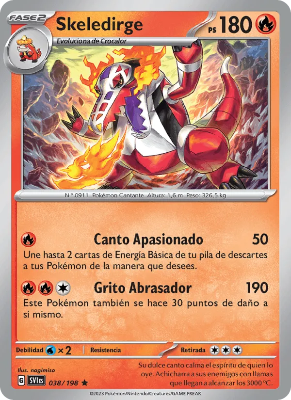 Skeledirge · Escarlata y Púrpura 038/198