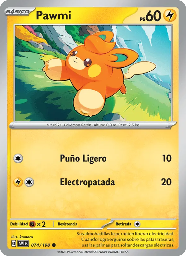 Pawmi · Escarlata y Púrpura 074/198