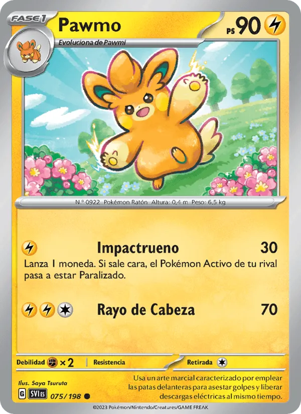 Pawmo · Escarlata y Púrpura 075/198