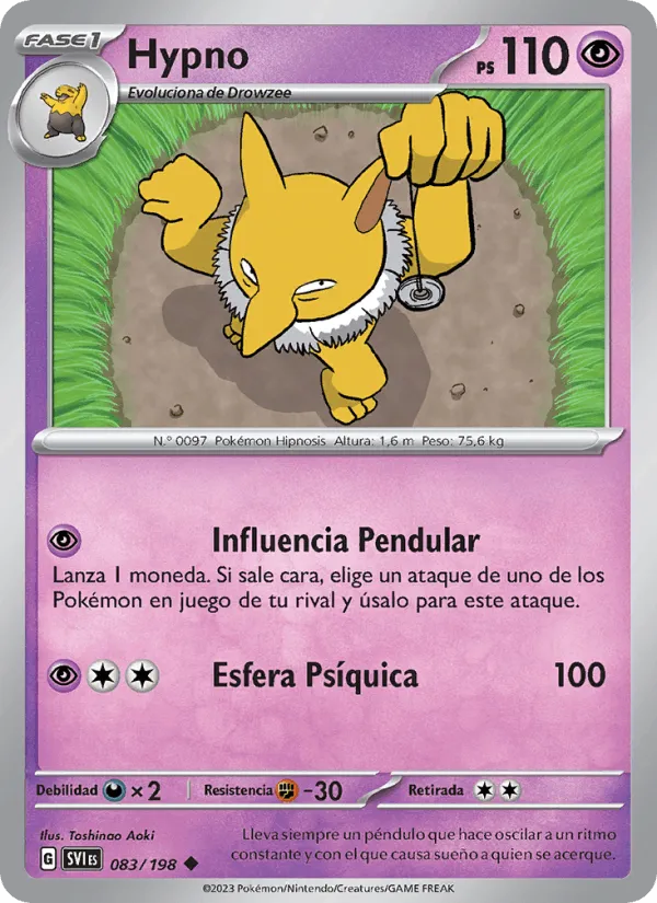 Hypno · Escarlata y Púrpura 083/198