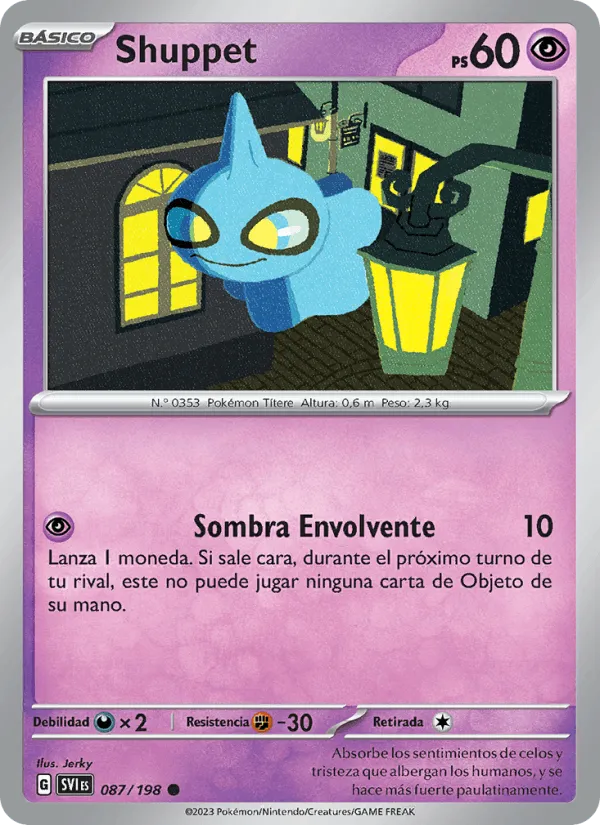 Shuppet · Escarlata y Púrpura 087/198