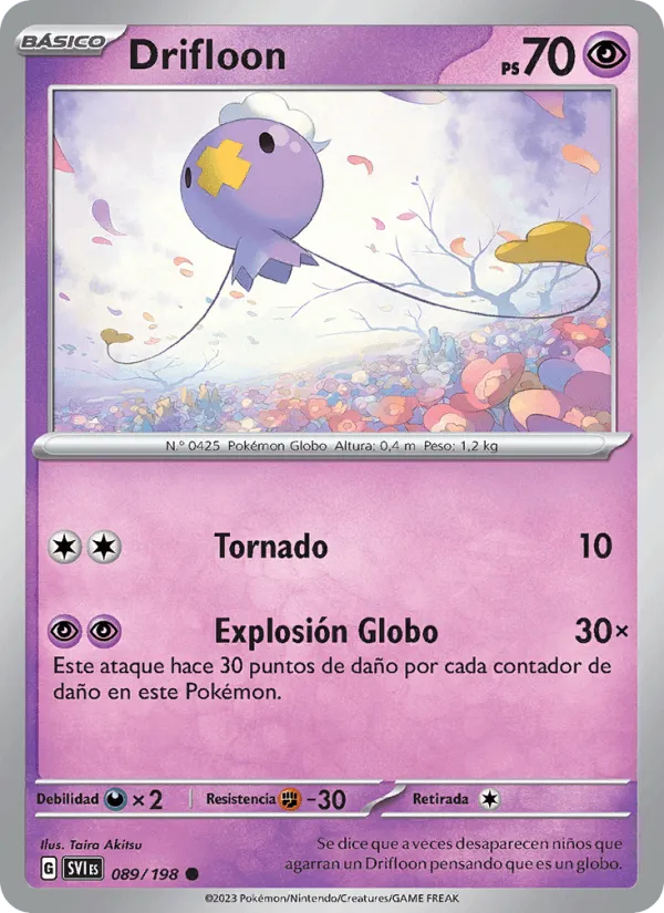 Drifloon · Escarlata y Púrpura 089/198