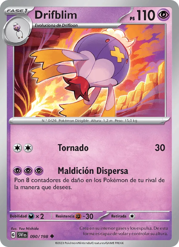 Drifblim · Escarlata y Púrpura 090/198
