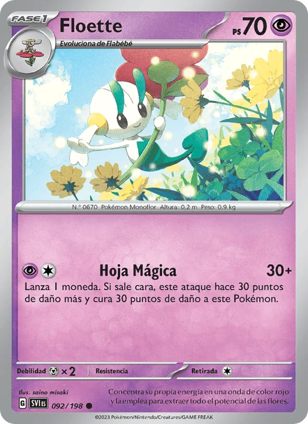 Floette · Escarlata y Púrpura 092/198