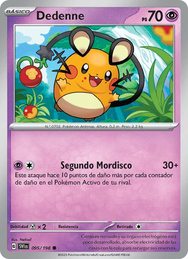 Dedenne · Escarlata y Púrpura 095/198