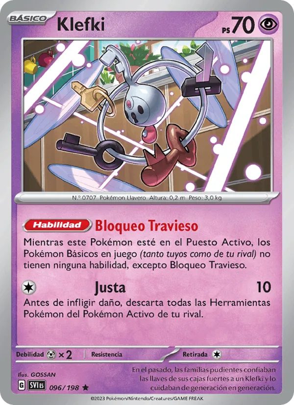Klefki · Escarlata y Púrpura 096/198