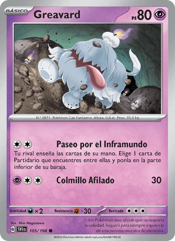 Greavard · Escarlata y Púrpura 105/198