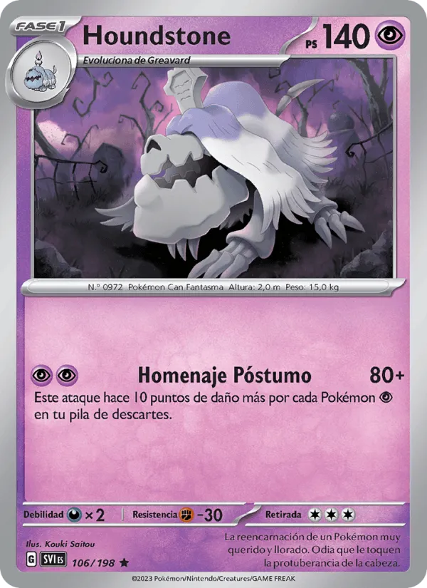 Houndstone · Escarlata y Púrpura 106/198