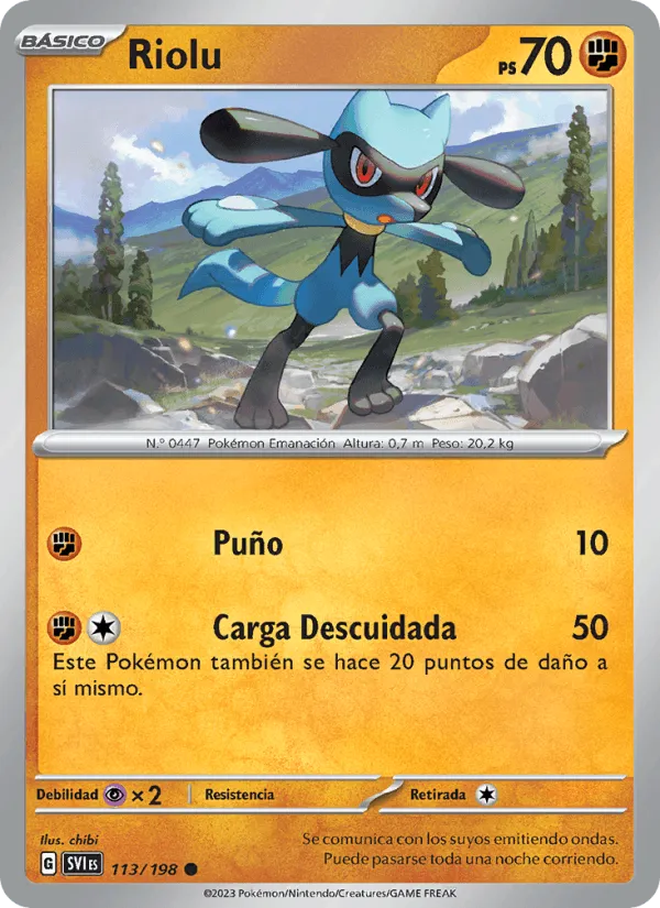 Riolu · Escarlata y Púrpura 113/198