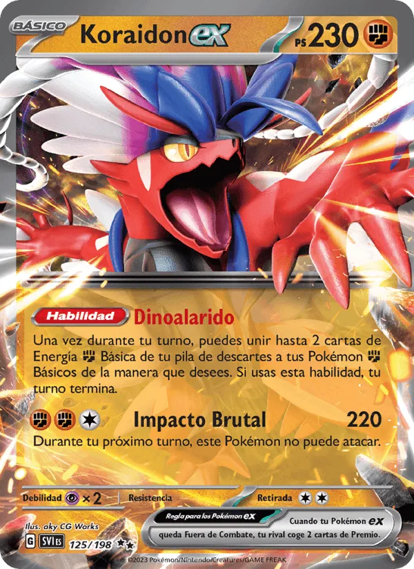 Koraidon ex · Escarlata y Púrpura 125/198