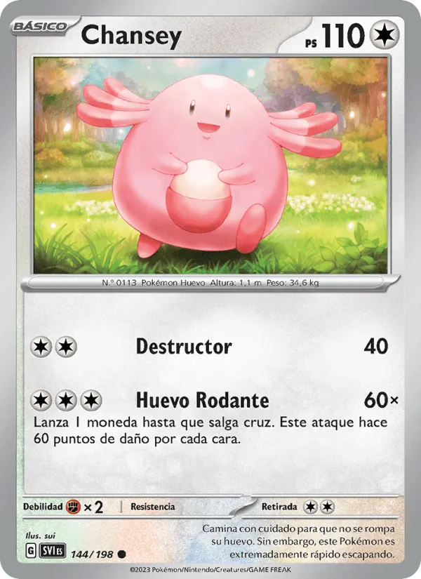 Chansey · Escarlata y Púrpura 144/198