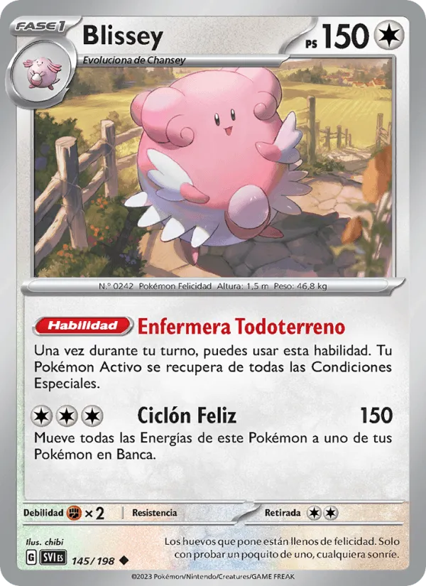 Blissey · Escarlata y Púrpura 145/198
