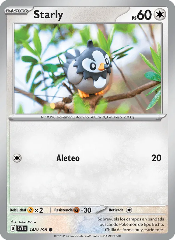 Starly · Escarlata y Púrpura 148/198