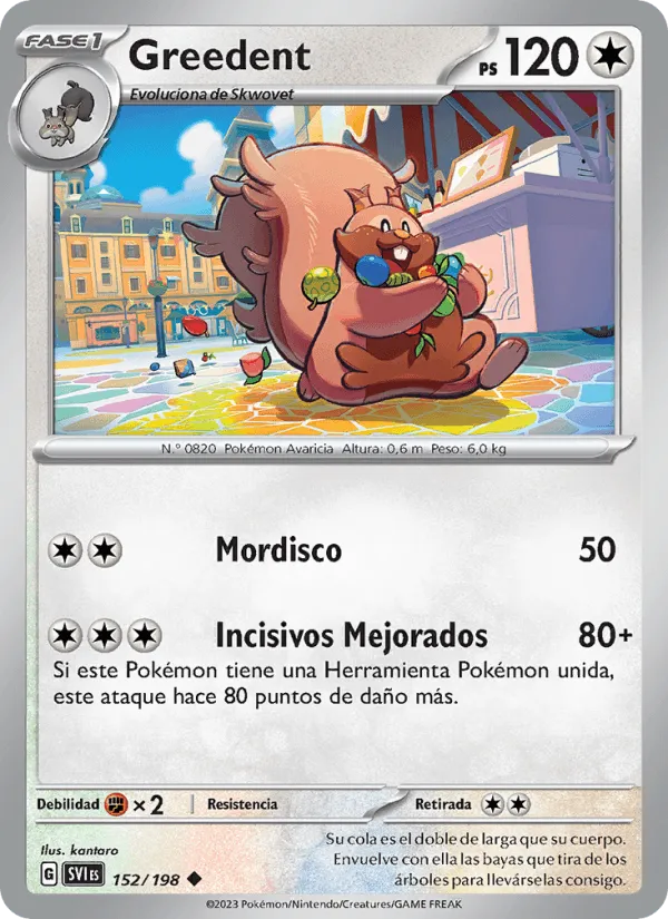 Greedent · Escarlata y Púrpura 152/198