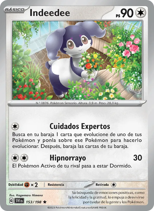 Indeedee · Escarlata y Púrpura 153/198