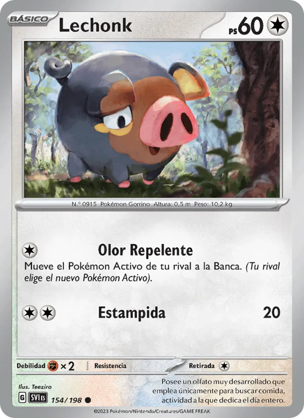 Lechonk · Escarlata y Púrpura 154/198