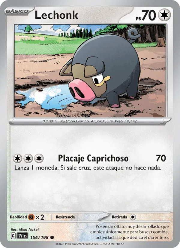 Lechonk · Escarlata y Púrpura 156/198