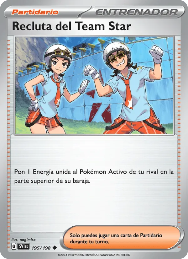 Recluta del Team Star · Escarlata y Púrpura 195/198
