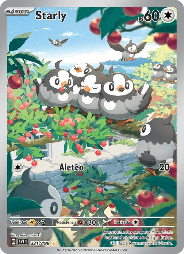 Starly · Escarlata y Púrpura 221/198