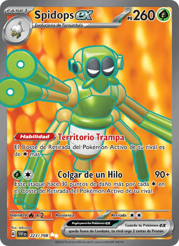 Spidops ex · Escarlata y Púrpura 223/198